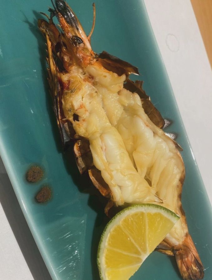 足赤海老の柚庵焼き